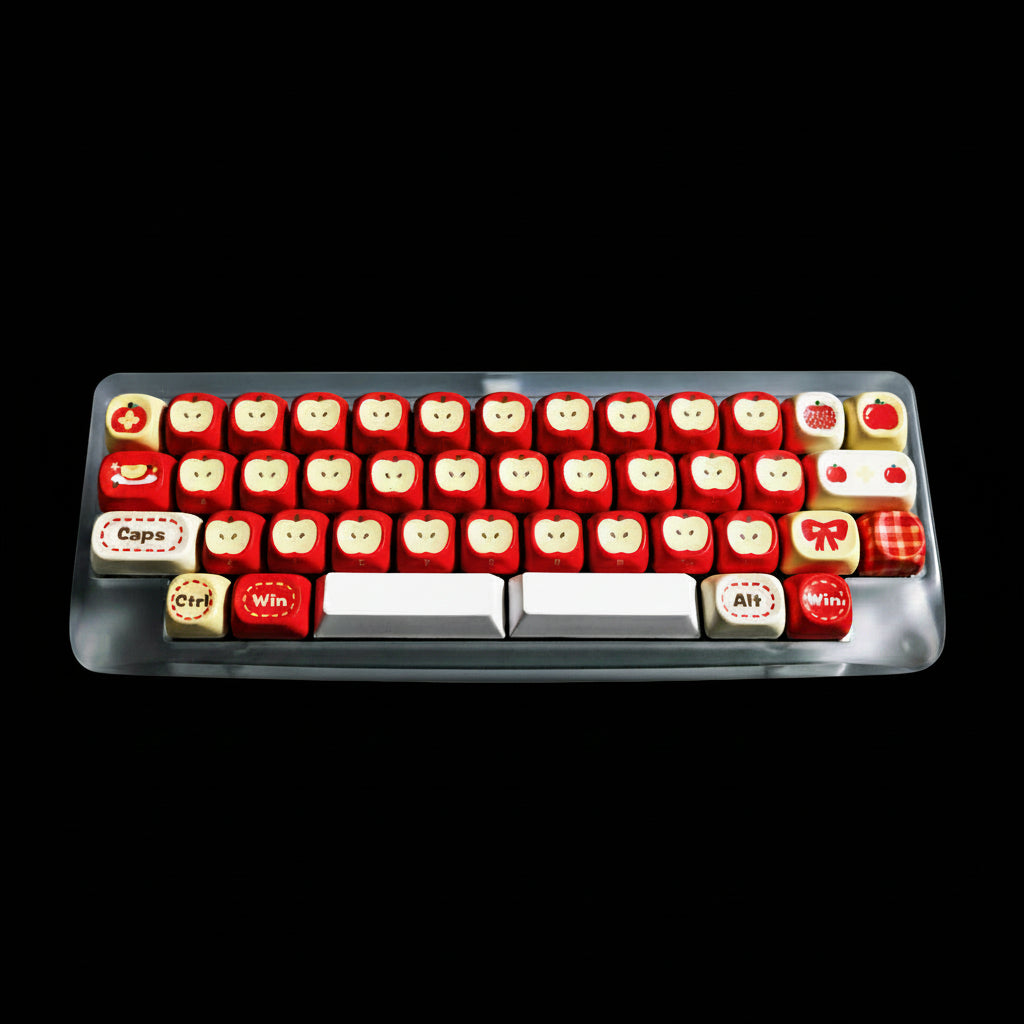 ZayDen Bloom — Orcha Rouge · 108-Key Dye-Sub Keycap Set