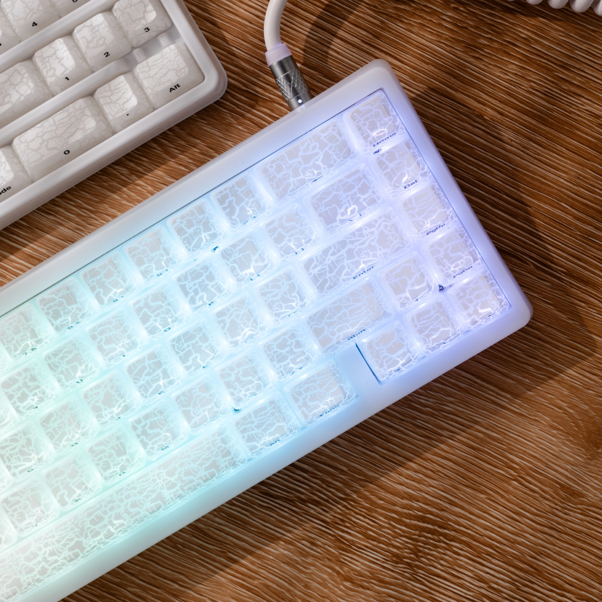 ZayDen Prism — Frostveil · Translucent PBT Keycap Set