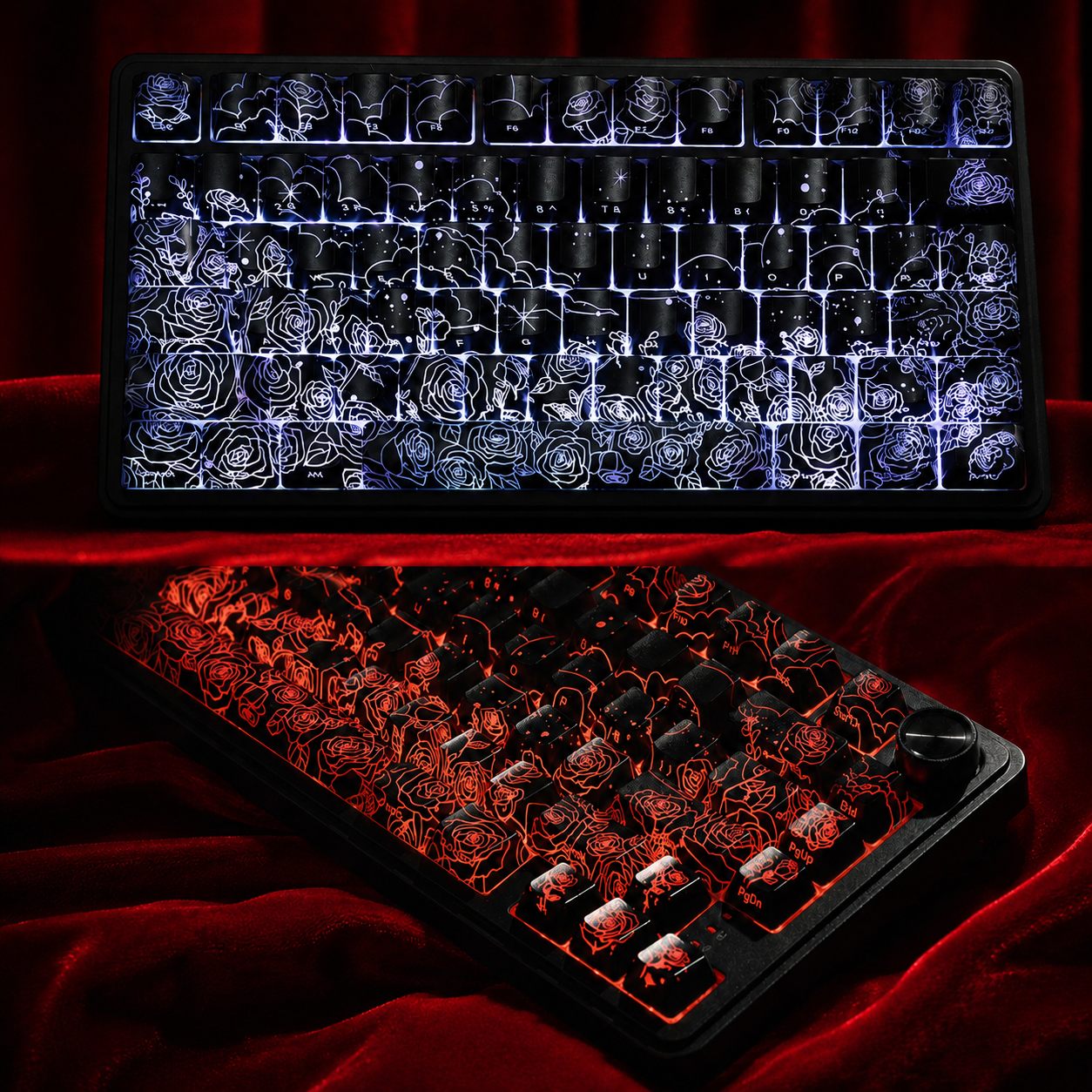 ZayDen Void — Rosethorn · 118-Key OEM Shine-Through Keycap Set