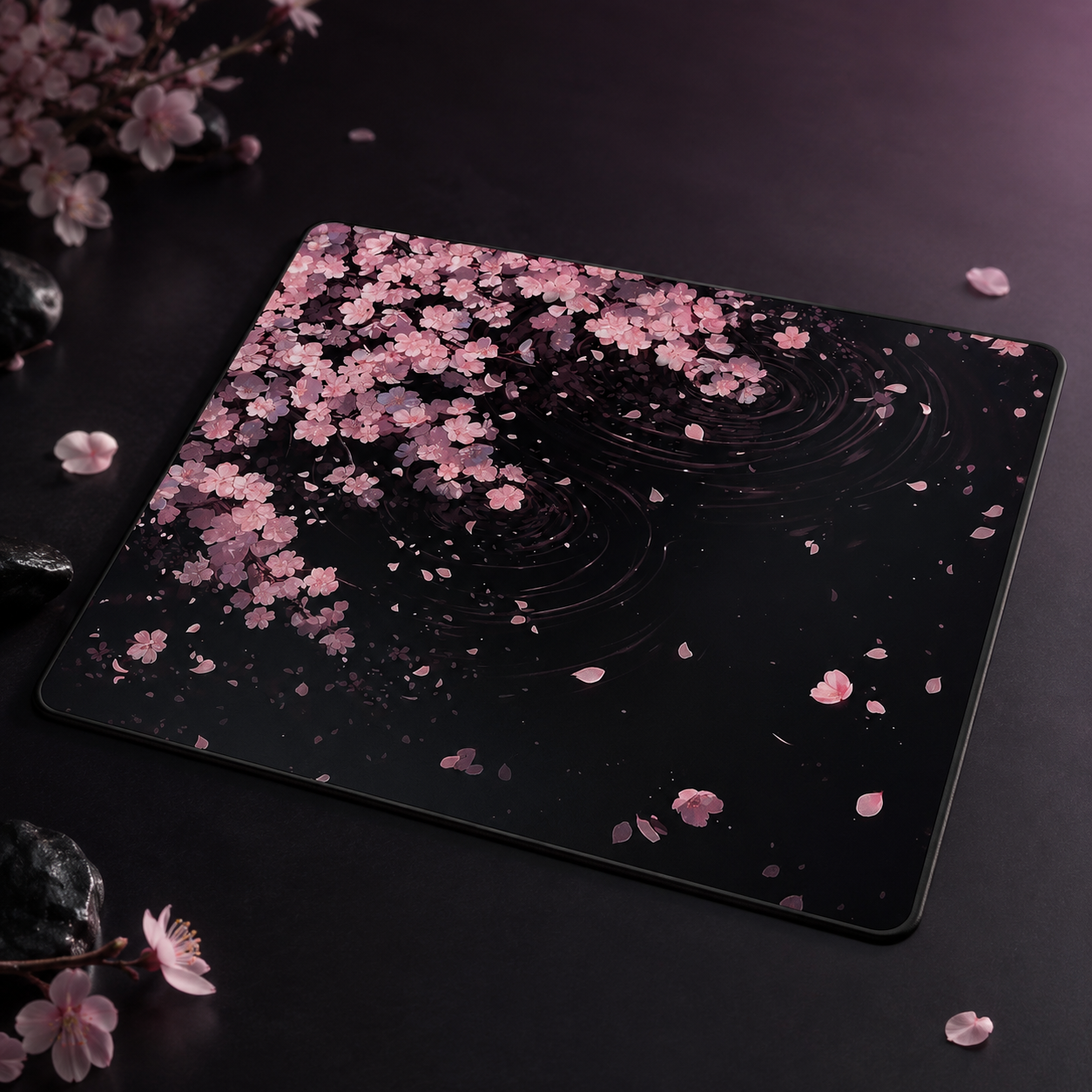 Zayden Glass — Yoru Sakura · Photovoltaic Glass Mousepad