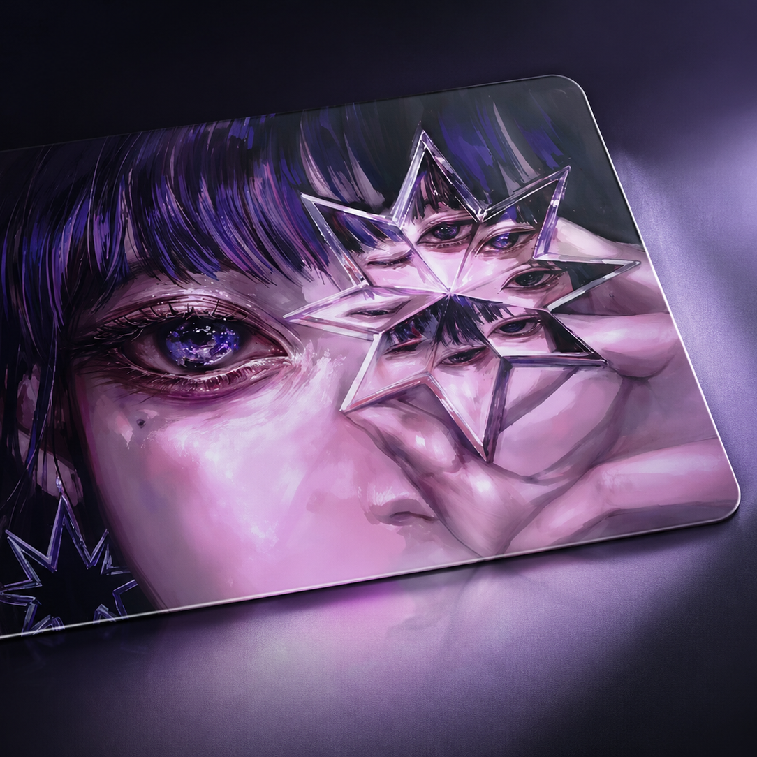 ZayDen Glass — FRACTURE · Tapis de souris en verre photovoltaïque