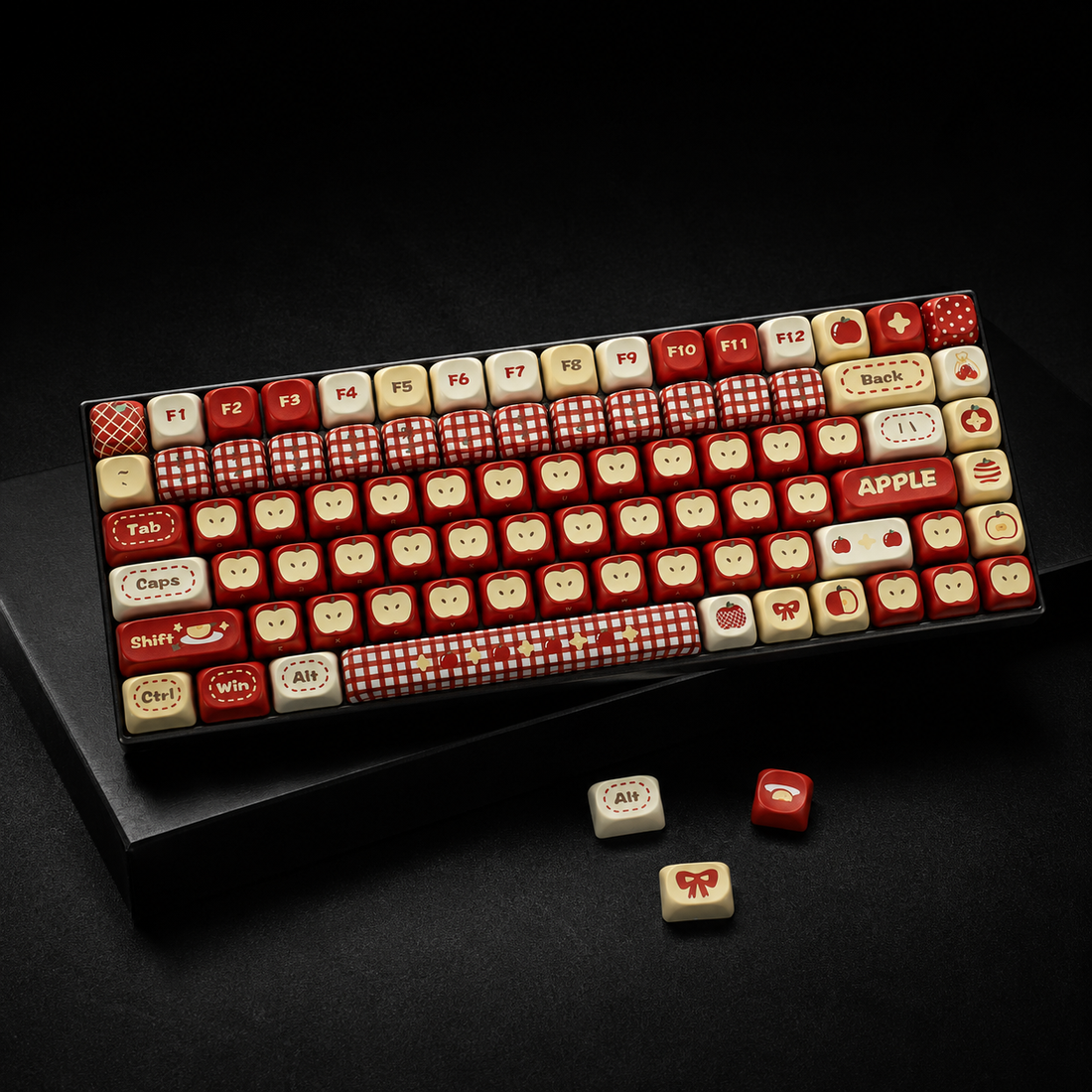ZayDen Bloom — Orcha Rouge · 108-Key Dye-Sub Keycap Set