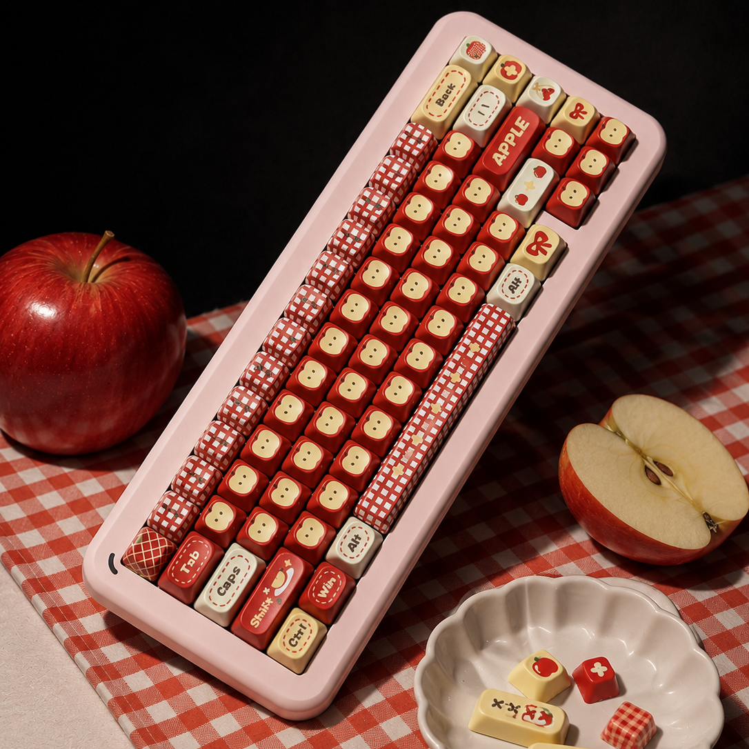 ZayDen Bloom — Orcha Rouge · 108-Key Dye-Sub Keycap Set