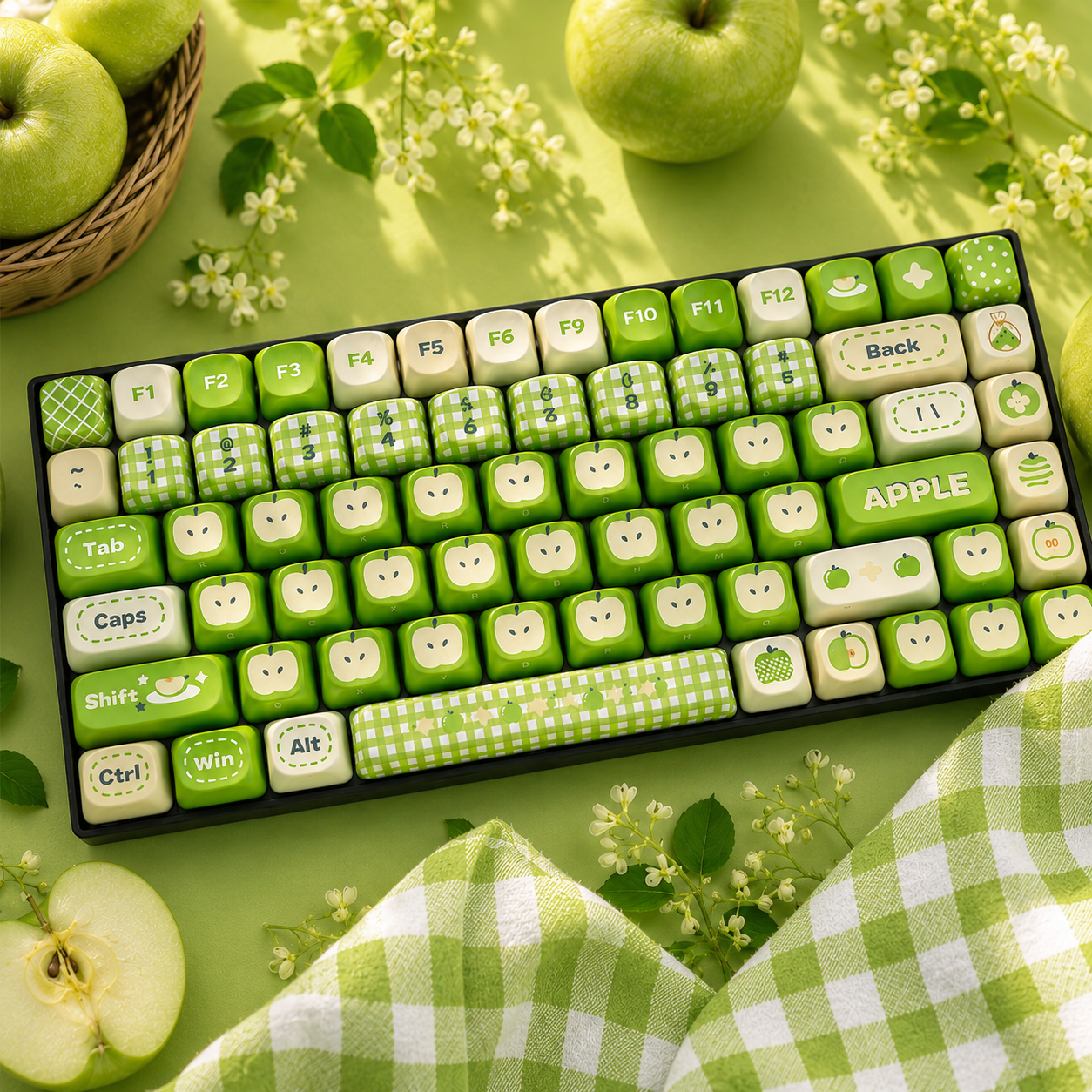 ZayDen Bloom — Orcha Rouge · 108-Key Dye-Sub Keycap Set