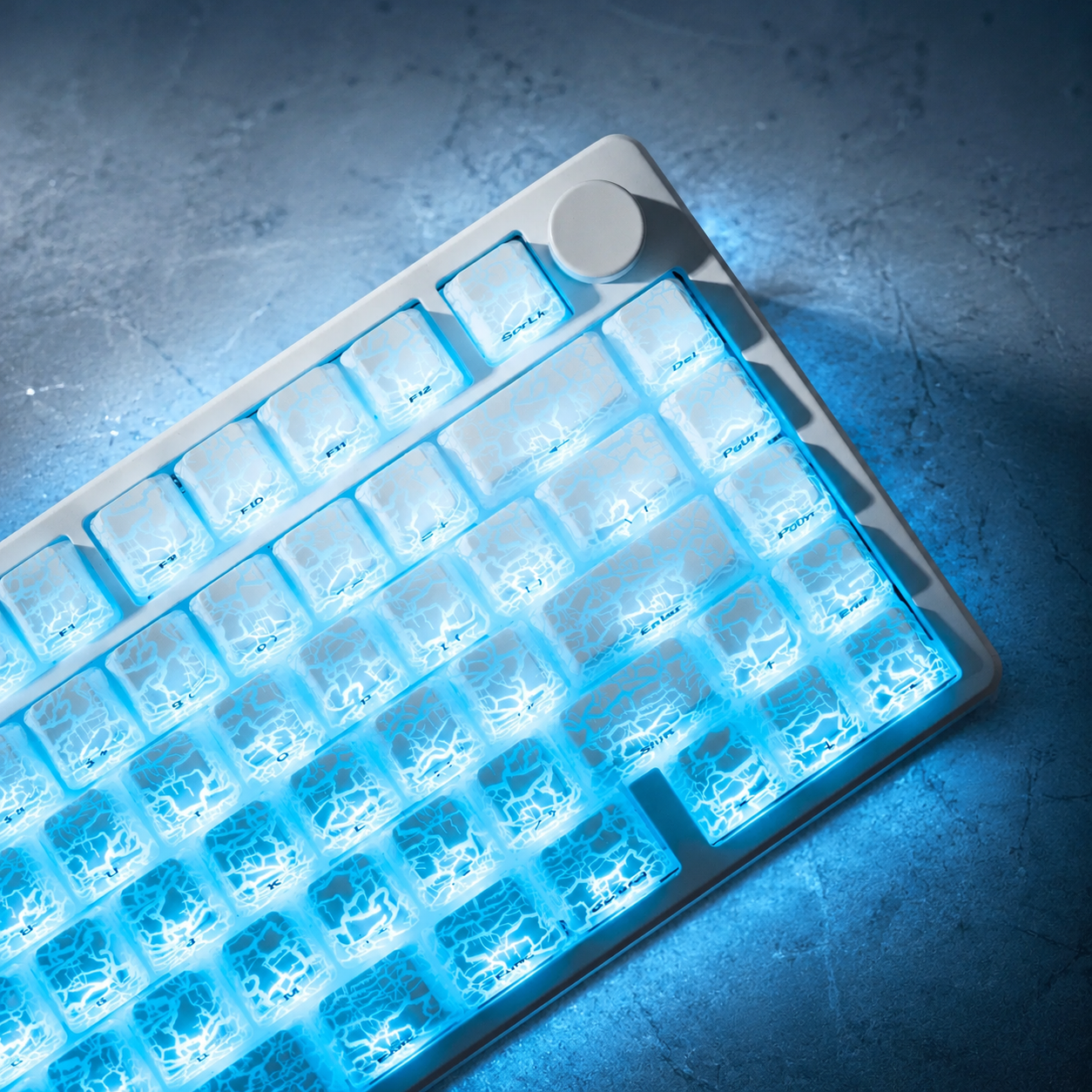 ZayDen Prism — Frostveil · Translucent PBT Keycap Set