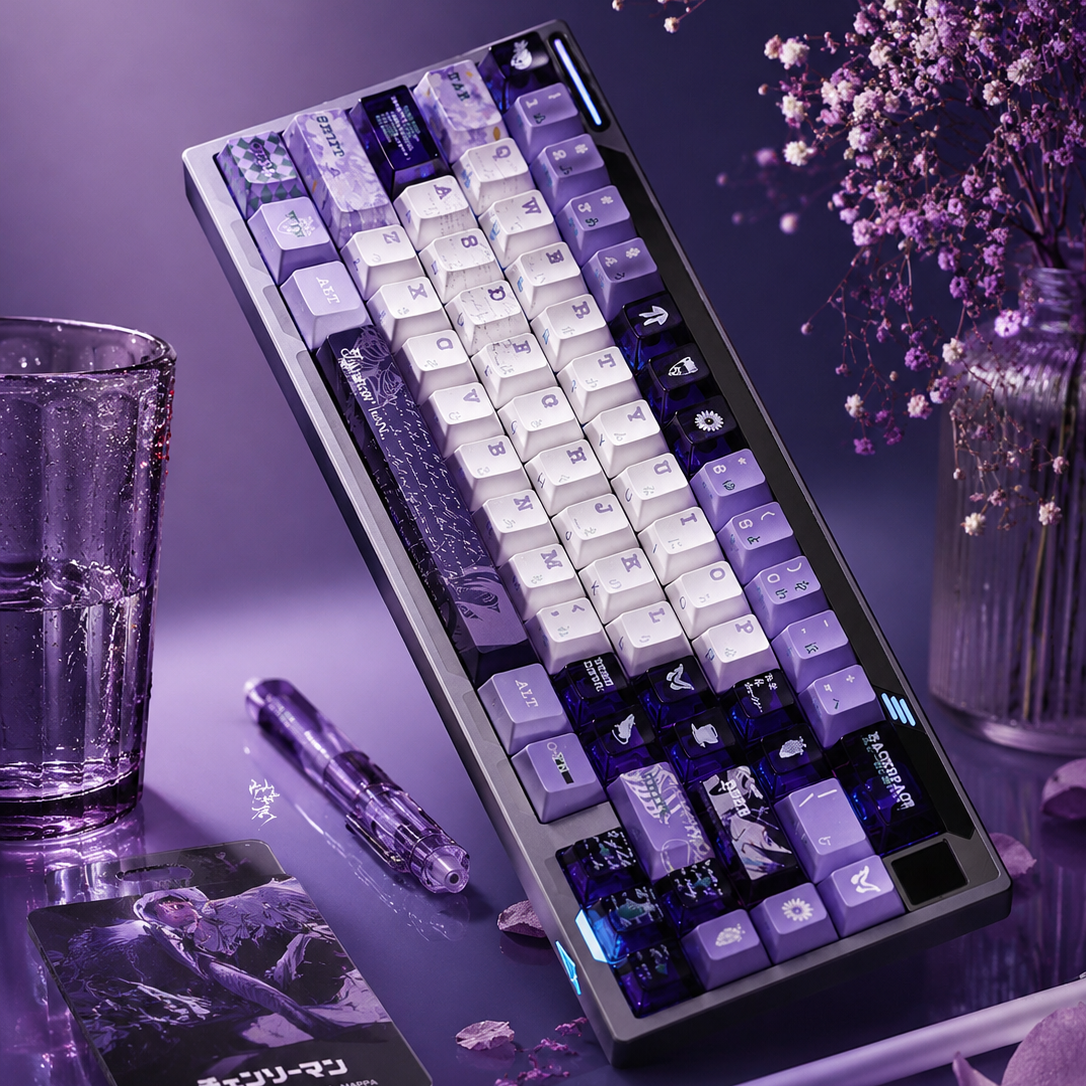 ZayDen Sekai — Reze Anime Translucent PBT Cherry Profile Keycaps
