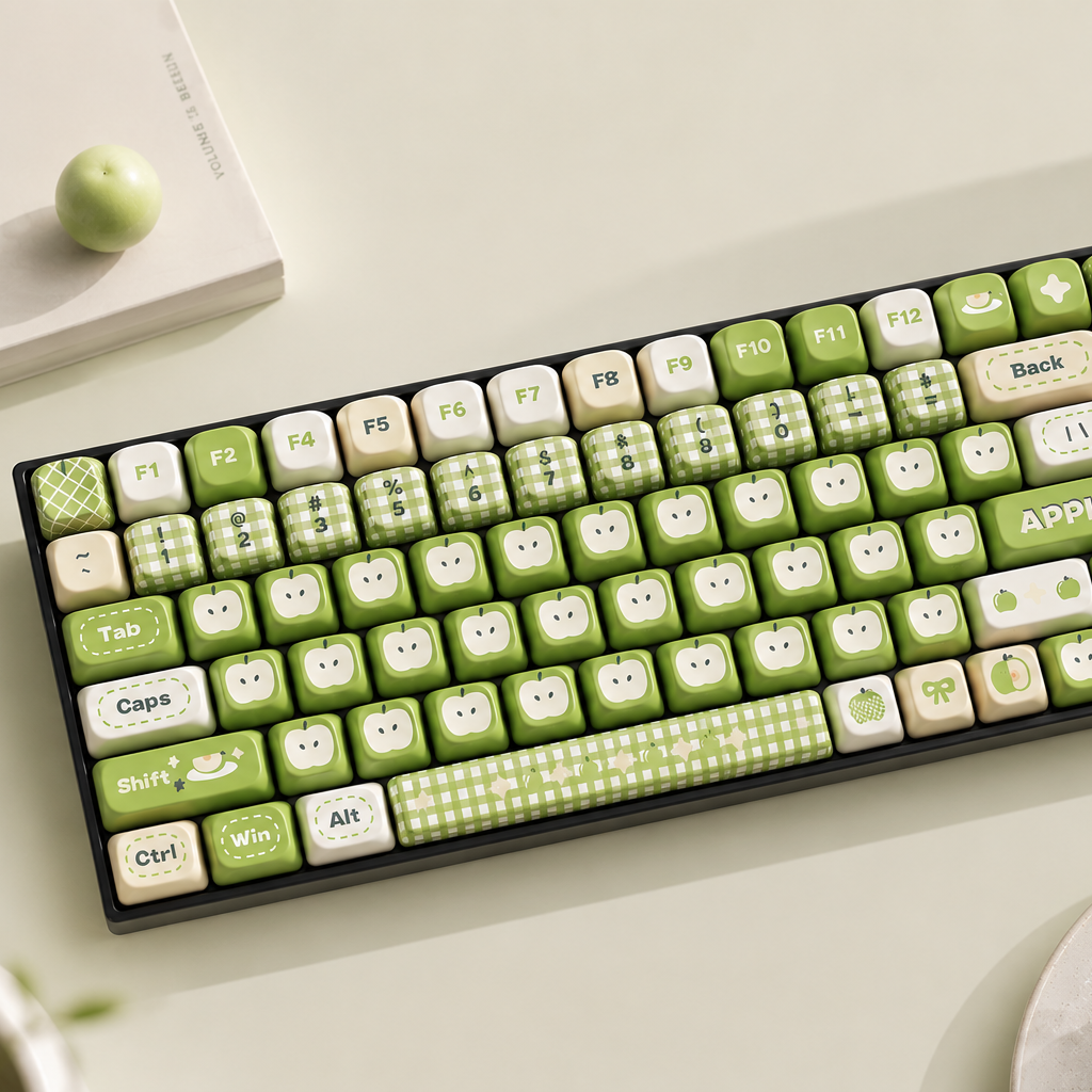 ZayDen Bloom — Orcha Rouge · 108-Key Dye-Sub Keycap Set