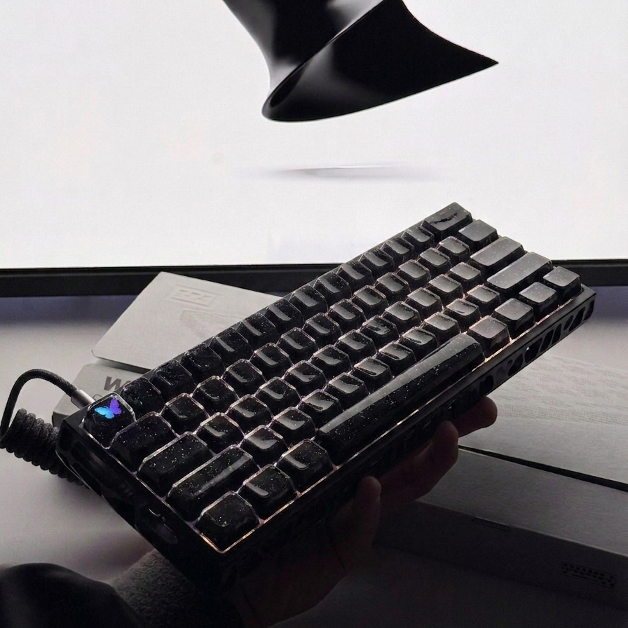 Midnight Nebula Keycaps – Universal Fit for MX-Style Mechanical Keyboards
