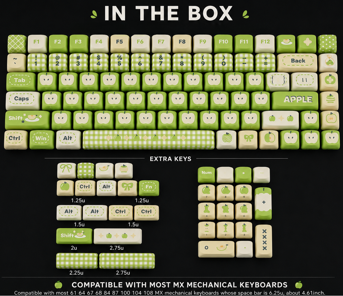 ZayDen Bloom — Orcha Rouge · 108-Key Dye-Sub Keycap Set